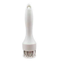 Professional Stainless Steel Needle Meat Tenderizer for Steak and Chicken, 1 Pack White