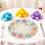 Round Easter Table Placemats Set, Spring Holiday Dining Decorations With Festive Patterns For Kitchen And Dining Room Table Settings And Protection 4