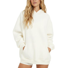 Damen-Hoodies, Oversize-Hoodies mit Rundhalsausschnitt, Langarmshirts, lässige Oberteile, leichte Pullover-Sweatshirts, einfarbige
