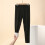 Calça legging de ioga feminina com forro de lã e base térmica elástica. 2