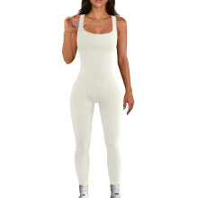 Tute intere da donna taglie forti, pagliaccetti yoga, body a coste da donna, intimo modellante senza maniche, pagliaccetto sexy con pantaloni lunghi