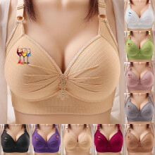 Bügelloser Push-up-BH für Damen, atmungsaktiv, leicht gefüttert, bequem für jeden Tag, Beige
