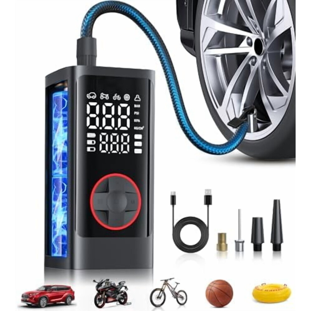 Cordless Tire Inflator 150 Psi With Gauge And Led Light 9401284942887