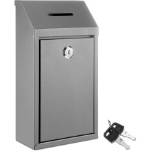 Metallene Spendenbox, Tresor, Vorschlagsbox mit Schloss, Wandbriefkasten, Zustellbehälter für Wahlzettel, für Zuhause, Büro, Außentür