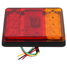 2 buc lumini dreptunghiulare din plastic pentru remorcă de barcă, 1A, 4,7x3,7x0,9in
