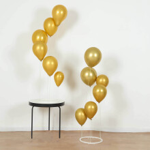 2 White 3 Fuß (ca. 90 cm) Spiral-Ballonturm-Ständer-Set aus Kunststoff mit stabilem runden Sockel – Partydekorationszubehör