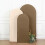 BalsaCircle7ft Taupe Εφαρμοστό Ματ Spandex Στρογγυλή Τοπ Κάλυμμα Βάσης για Αψίδα Γάμου, 3