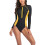 Σετ μπικίνι Rashguard για γυναίκες, μαγιό με μακριά μανίκια, καλοκαιρινό, παραλία, 1