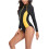 Σετ μπικίνι Rashguard για γυναίκες, μαγιό με μακριά μανίκια, καλοκαιρινό, παραλία, 7