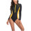 Σετ μπικίνι Rashguard για γυναίκες, μαγιό με μακριά μανίκια, καλοκαιρινό, παραλία, 2