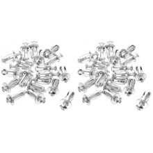 Conjunto de 40 parafusos de ancoragem para parede oca, para chapas plásticas ocas e portas de parede oca.