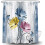 Dusjforheng i polyester med blomstermønster, 70x70 5