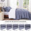 3-teiliges Steppdecken-Set (Cal King) aus einfarbigem, leichtem Polyester 5
