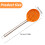 Colher perfurada de silicone com cabo de aço inoxidável, 34,5 cm 3