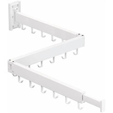 Wall-Mounted Folding Clothes Drying Rack – 3-Pole,