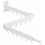 Wall-Mounted Folding Clothes Drying Rack – 3-Pole, 1
