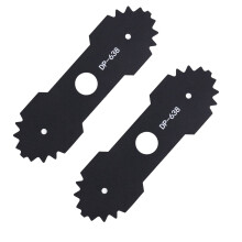 Edger Blade 638006008 Hardened Steel DoubleSided Reversible 85/8 in Serrated – 2 Pack for Ryobi