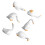 6PCS  Geese Figurines Resin Desktop Creative Mini Landscape 1