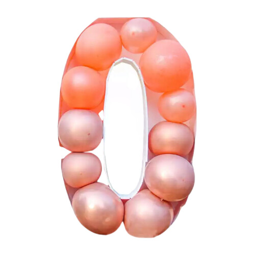 Biologisch afbreekbare ballondisplayset met-93cm nummer 0