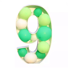 Functionele Latex Ballon Cijfers Stand Opvallende-93cm nummer 9