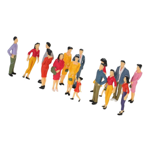 Ensemble de 25 figurines de ville miniatures dans des poses-UN