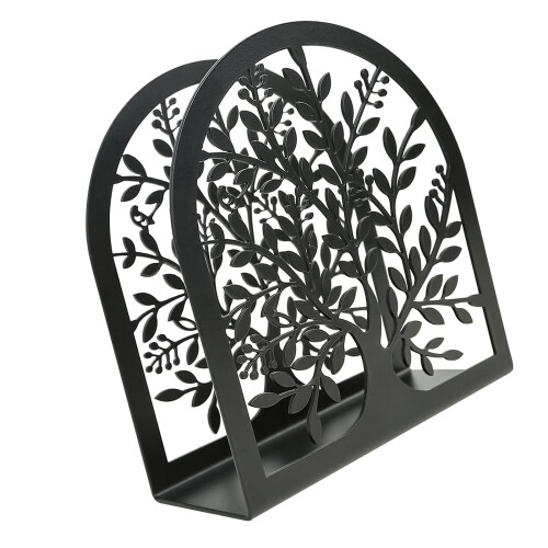 Space Efficient Napkin Holder for Kitchen Dining Table-Black