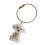 Vitrine commémorative claire de porte-clés de-Mignon nounours 1