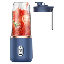 Portable Blender for Smoothies and Shakes, Rechargeable Juicer Cup 400ml, Speed Blending, Blue