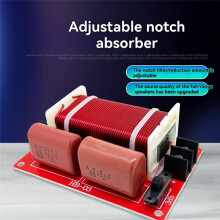 Filtro para Alto-Falantes de Alcance Total Abaixo de 15 Polegadas Filtro HiFi de Nível de Áudio Armadilha de Ondas de Áudio Ajustável