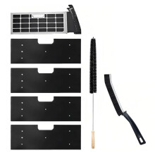 6 Peças WH01X35719 Filtro de Fiapos para Lavadora e Secadora GE com Escova de Ventilação para Secadora, Filtro de Fiapos Lavável e Reutilizável