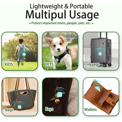 Bluetooth Tracker with Maximum Tracking Power for Keys, Bags, Pets and Valuables, iOS and Android 1