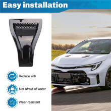 Universella Motorhuvsventilationslameller Luftintagsrör Motorhuvsventil Luftintagskåpa Glansigt Svart Bildelar Bil Främre Ventilation