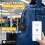 Bluetooth Luggage Tracker 4 Pack for Android compatible with Google Find My, Replaceable Battery, Loud Alert 4