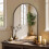 EDX Arched Mirror 26 x 38 in Aluminum Frame 1