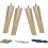 Solid Rubberwood Sofa Legs Set of 4 8 Inch Slant 1