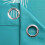 Teal Blackout Curtains Silver Palm Pattern 2 Panels 52x72 6