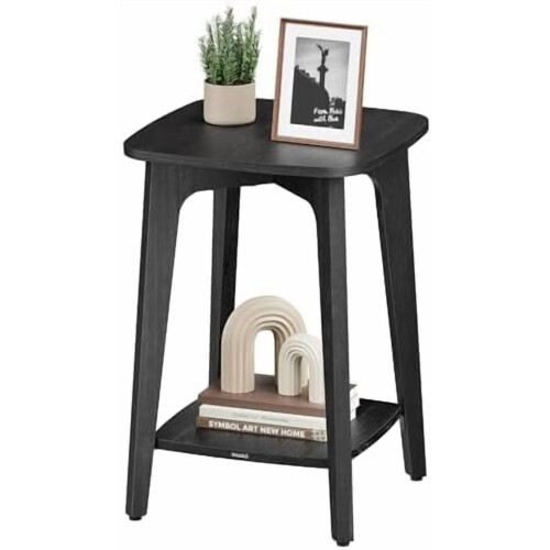 MAEZO 2-Tier Side Table Honey Brown 2