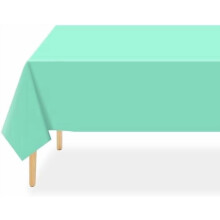 Lyserøde engangsduge i plastik, 6-pak, 137 x 283 cm