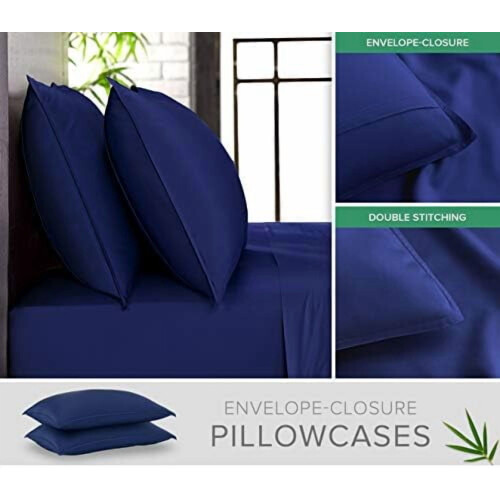 Fronhas Queen de Viscose de Bambu, Pacote com 2, Frescas e Macias