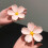 Pinces à fleurs 3D avec base magnétique – Lot de 5 + 1 support 3