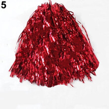 Naierhg 1Pc Metallic Cheerleader Cheer Cheerleading Dance Party Team Match Sports Pom Poms