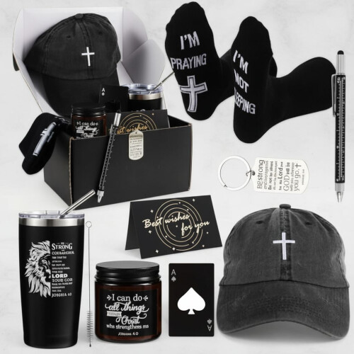 Coffret cadeau chrétien 9 pièces pour hommes