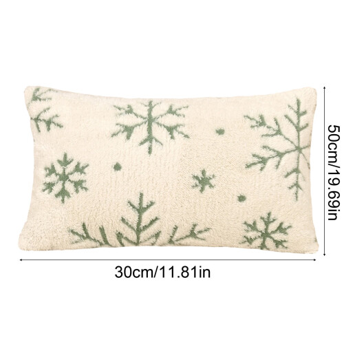 Almofada de Natal em veludo macio, elegante e resistente a rugas, com cores vibrantes e festivas, medindo 30x50cm (11,81x19,69 polegadas), nas cores 2