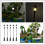 Lampes miniatures décoratives pour jardin (5 pièces) 5