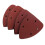 40Pcs Hook and Loop Backing Triangular Sanding Discs for Woodworking Sandpaper for Electric Sander 4