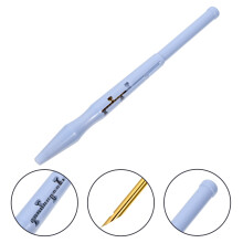 1 Set Embroidery Stitching Punch Needles Set Abs Metal Sky Blue