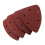 40Pcs Hook and Loop Backing Triangular Sanding Discs for Woodworking Sandpaper for Electric Sander 3