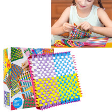 90 Pcs Loom Potholders Loops, 6 Colors Elastic DIY Loops Weaving Crafts Kit Compatible with 7 inch Weaving Loom for Kids, Adults and Beginner