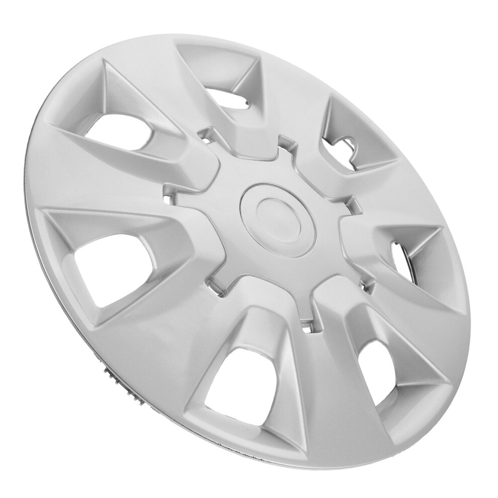 Durable Hubcap For Cars - Stylish Pp Plastic Rim Cover Silver 9357860833318