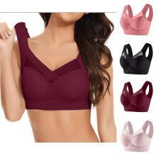 Sutiã Push Up, Sutiãs Femininos Sem Aro, Pacote com 4 Sutiãs Cami Sem Aro Finos com Laterais Suavizantes e Sem Costura para Uso Diário
